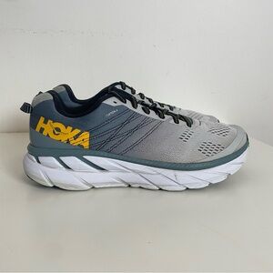 HOKA Clifton 6 Running Shoes Men’s Size 9 Blue Grey Athletic Training